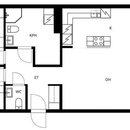 Riverside 76m2 Kahden Makuuhuoneen Ja Kahden Wc Cityasunto شقة *